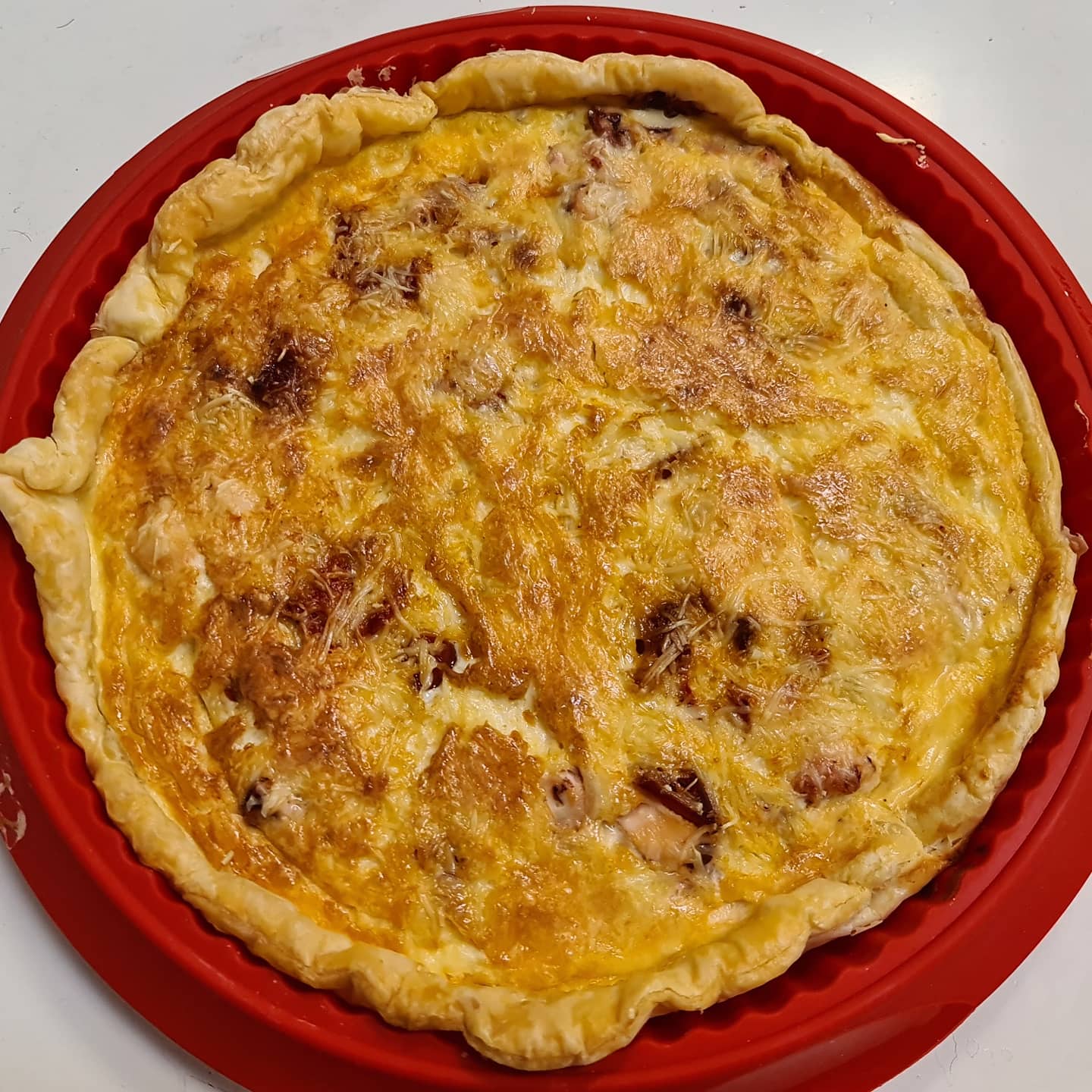 Octopus quiche finished